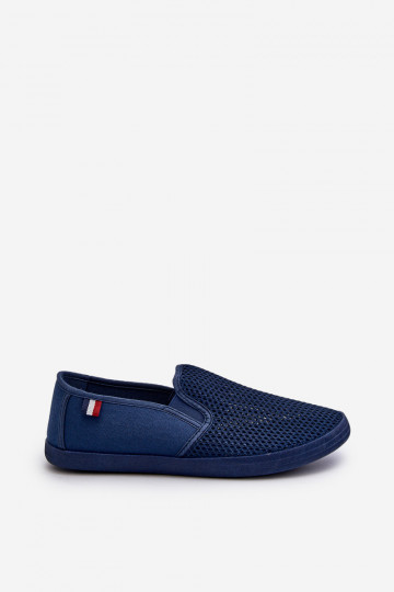voor mannen met elementen van opengeInerkt Sneakers vrijetijdsschoenen donkerblauIn Koboru 2