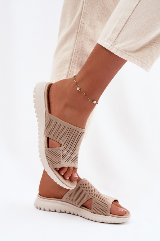 Damespantoffels Sergio Leone KL064 beige