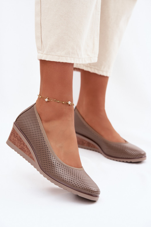 schoenen Dames met platform Vinceza 58629 beige