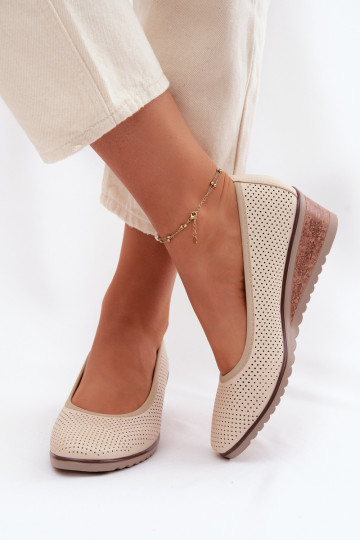 schoenen Dames met platform Vinceza 58629 ivoor