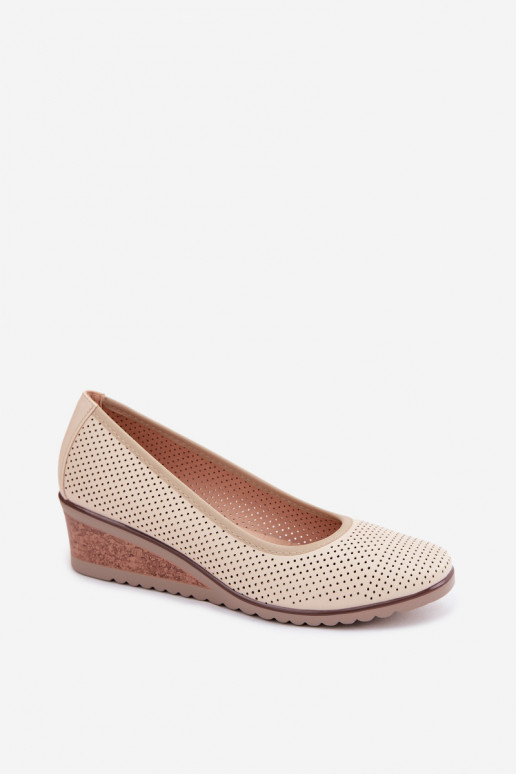 schoenen Dames met platform Vinceza 58629 ivoor