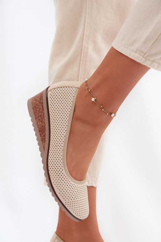 schoenen Dames met platform Vinceza 58629 ivoor