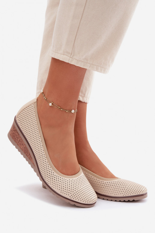 schoenen Dames met platform Vinceza 58629 ivoor