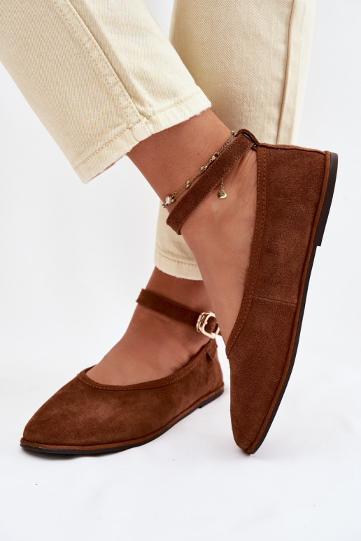 BallerinasOpturalnego van suèdeu Big Star TT274211 bruine kleur