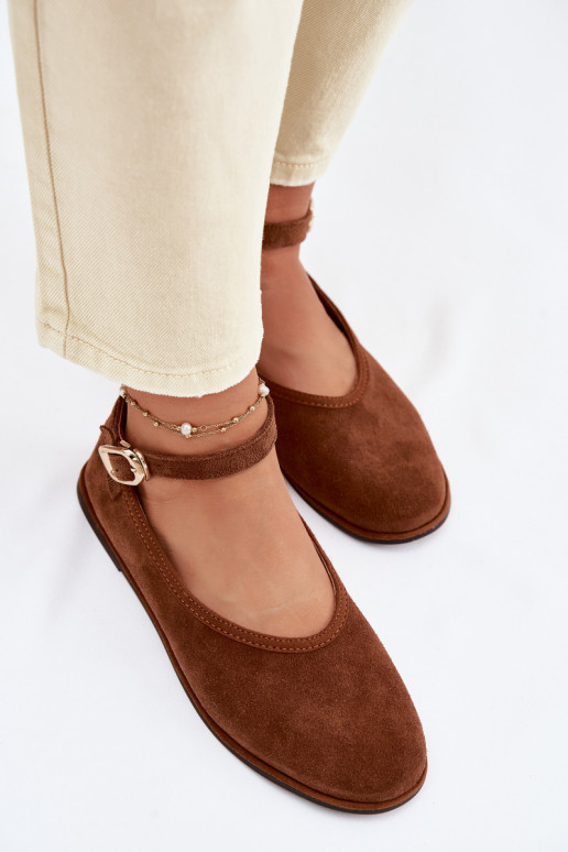 BallerinasOpturalnego van suèdeu Big Star TT274211 bruine kleur