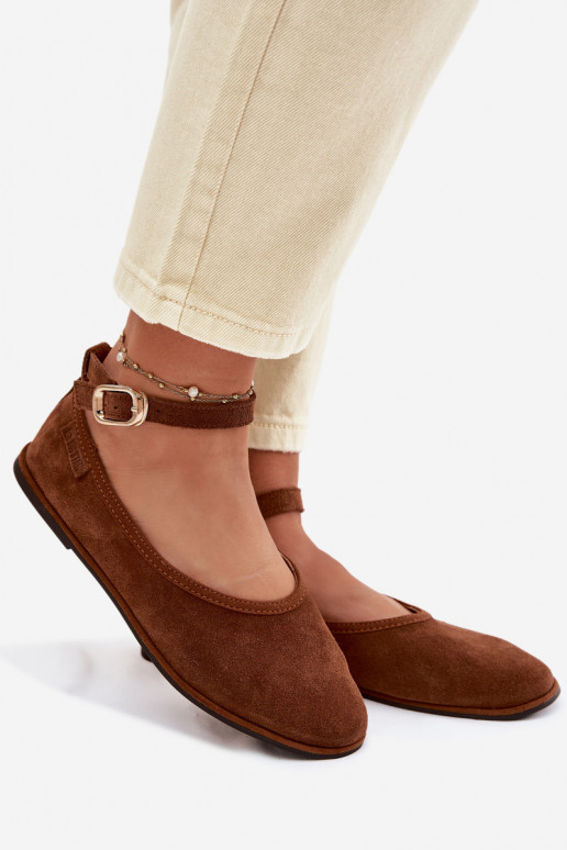 BallerinasOpturalnego van suèdeu Big Star TT274211 bruine kleur