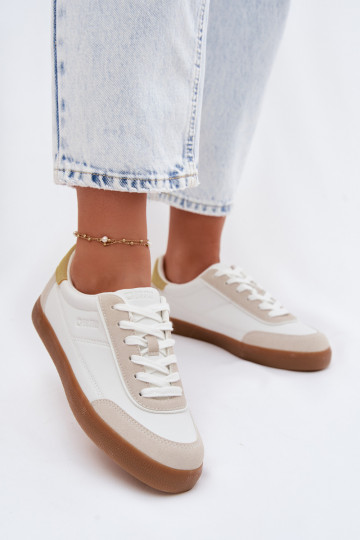 Dames sneakers van kunstleer Big Star TT274310 in wit 2