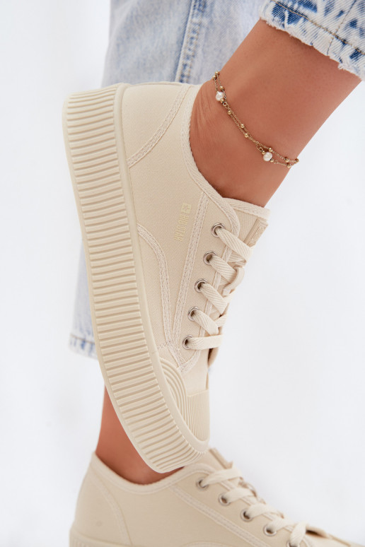Vrijetijdsschoenen met platform Big Star TT274271 beige