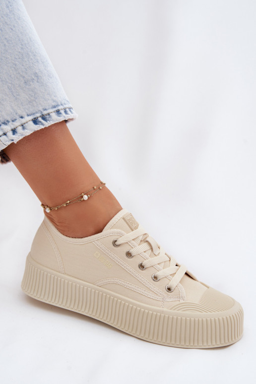 Vrijetijdsschoenen met platform Big Star TT274271 beige