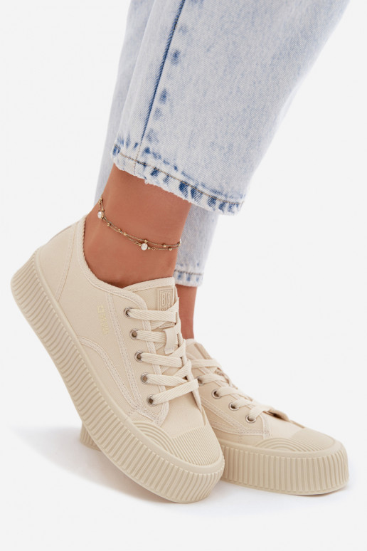 Vrijetijdsschoenen met platform Big Star TT274271 beige