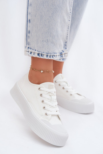Casual schoenen met platform Big Star TT274269 in wit 2