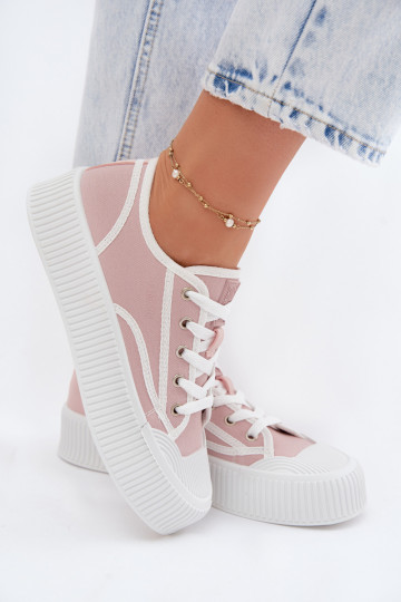 Casual schoenen met platform Big Star TT274270 in roze