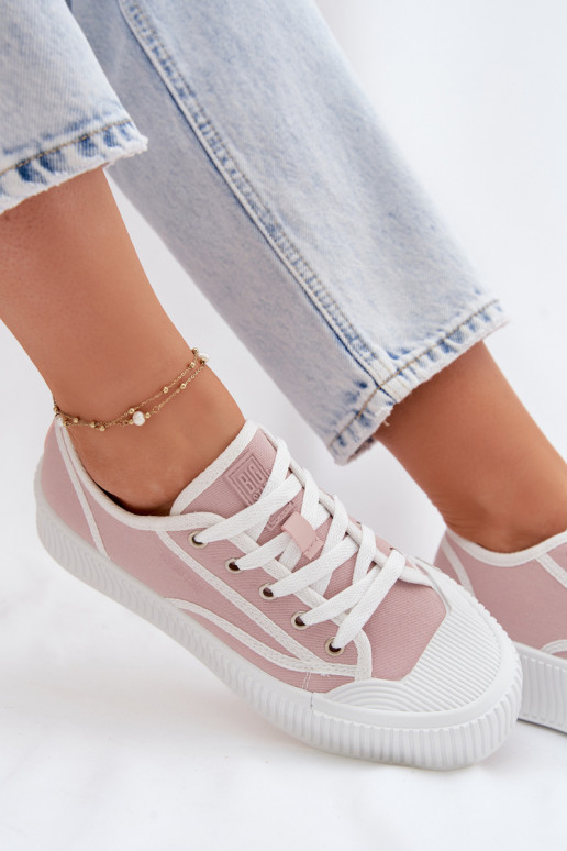 Vrijetijdsschoenen met platform Big Star TT274270 roze