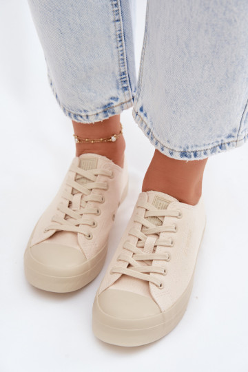 Luxe sneakers Big Star TT274121 zandkleur