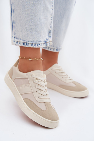 Dames lage sneakers Big Star TT274768 zandkleur 2