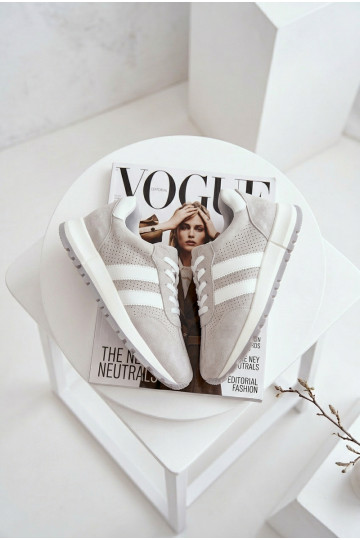 Sneakers model schoenen DamesOpturalnego van suèdeu grijs Het heeftrceline