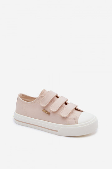 Big Star TT374174 kinder vrijetijdsschoenen met klittenbandsluiting in zand