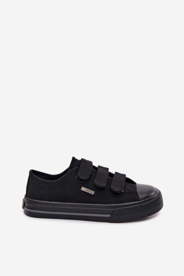 Big Star TT374172 kinder vrijetijdsschoenen met klittenbandsluiting in zwart 2