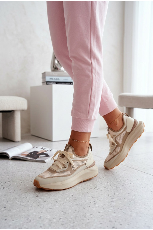 sportschoenen Dames Big Star TT274571 HI-POLY SYSTEM beige