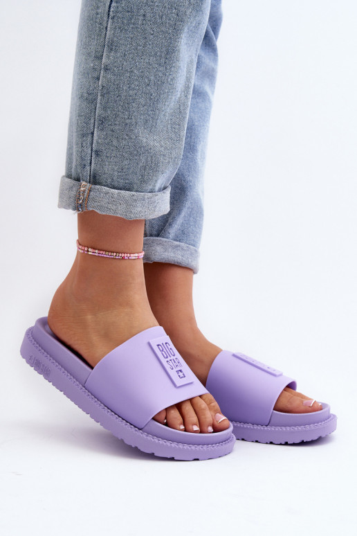 Damespantoffels Big Star LL274426 Paars