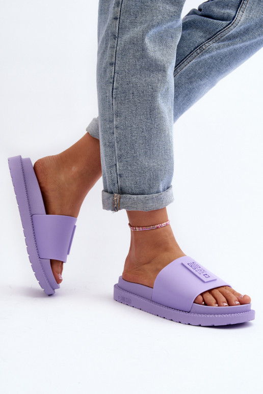 Damespantoffels Big Star LL274426 Paars