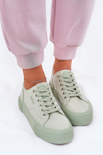 materiaal Vrijetijdsschoenen Big Star RR274408 groene kleur