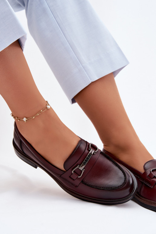 Leer dames mocassins Vinceza 39983 bruine kleur