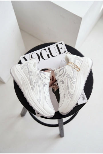 Dames sportschoenen Big Star TT274325 HI-POLY SYSTEM witte kleur