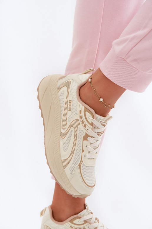 sportschoenen Sneakers model schoenen Dames Big Star TT274326 HI-POLY SYSTEM beige