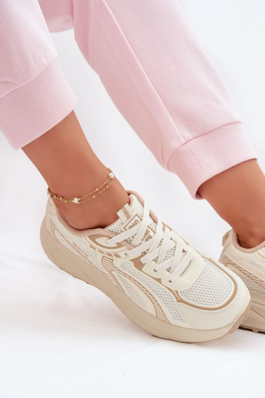 sportschoenen Sneakers model schoenen Dames Big Star TT274326 HI-POLY SYSTEM beige