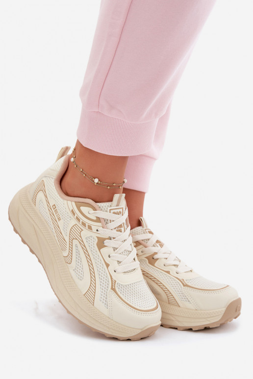 sportschoenen Sneakers model schoenen Dames Big Star TT274326 HI-POLY SYSTEM beige