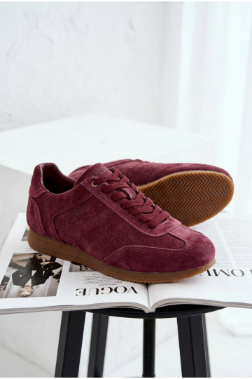 Sneakers model schoenenOpturalnego van suèdeu Big Star TT274227 bordeaux