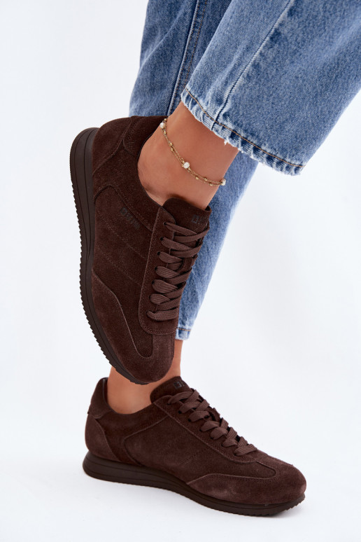 Sneakers model schoenenOpturalnego van suèdeu Big Star TT274226 CzekoladoIne