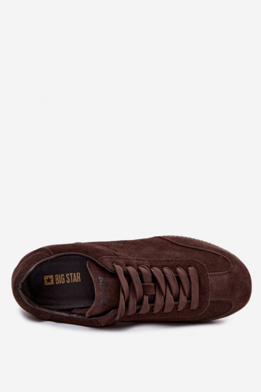 Sneakers model schoenenOpturalnego van suèdeu Big Star TT274226 CzekoladoIne
