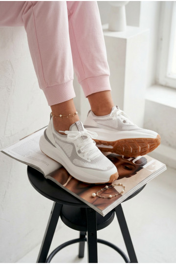 Dames sportschoenen Big Star TT274570 HI-POLY SYSTEM witte kleur 2