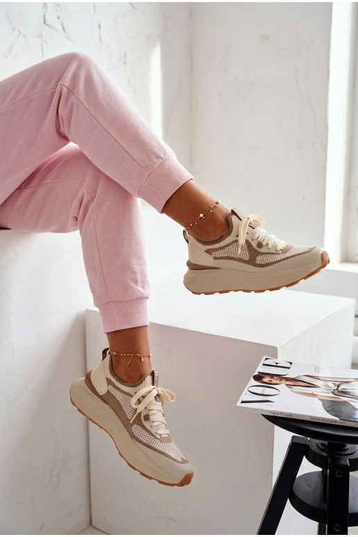 sportschoenen Dames Big Star TT274571 HI-POLY SYSTEM beige