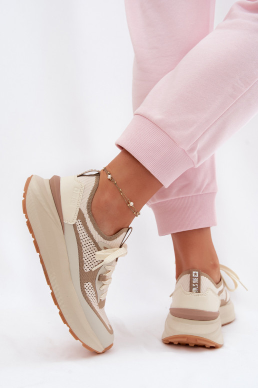 sportschoenen Dames Big Star TT274571 HI-POLY SYSTEM beige
