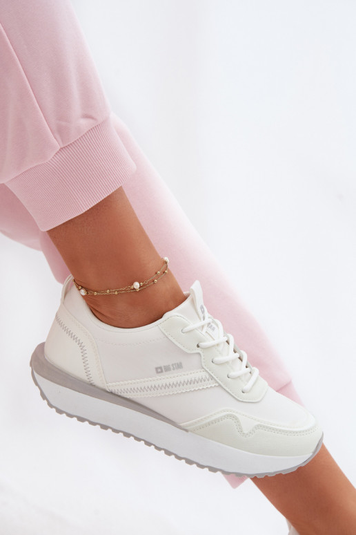 Sneakers model schoenen Dames met platform Big Star TT274279 Initte kleur