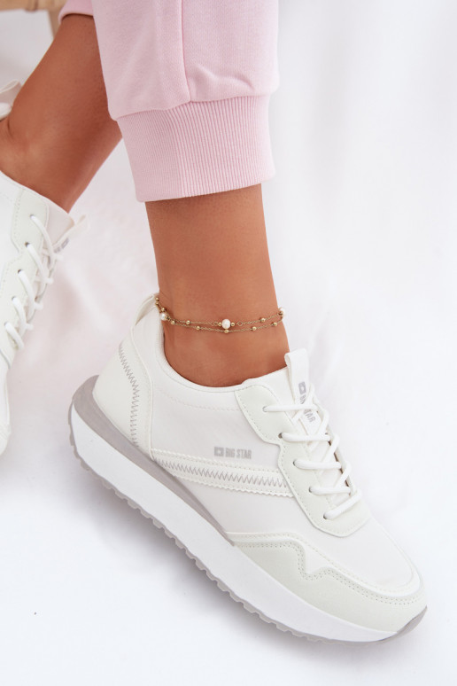 Sneakers model schoenen Dames met platform Big Star TT274279 Initte kleur