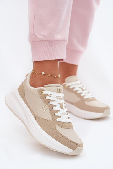 Dames sportschoenen met platform GAP PENELOPE GPIN6155300049 zandkleur