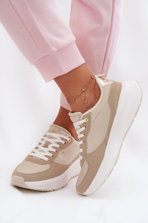 Sneakers model schoenen Dames met platform GAP PENELOPE GPIN6155300049 beige