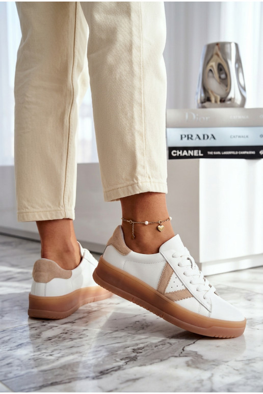 Sneakers model schoenen DamesOpturalnej Skóry met platform Vinceza 79597 Initte kleur