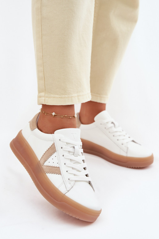 Sneakers model schoenen DamesOpturalnej Skóry met platform Vinceza 79597 Initte kleur