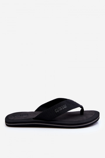 Heren slippers in Japanse stijl Big Star LL174618 zwart