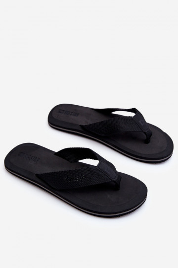 Heren slippers in Japanse stijl Big Star LL174618 zwart 2