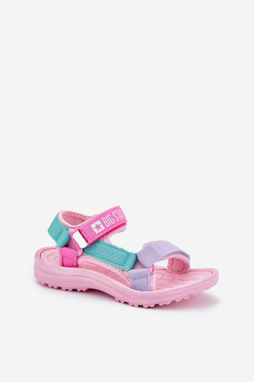 sandalen Kinderen met zelfklevende bevestigingsmiddelen Big Star RR374519 roze