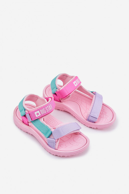 sandalen Kinderen met zelfklevende bevestigingsmiddelen Big Star RR374519 roze