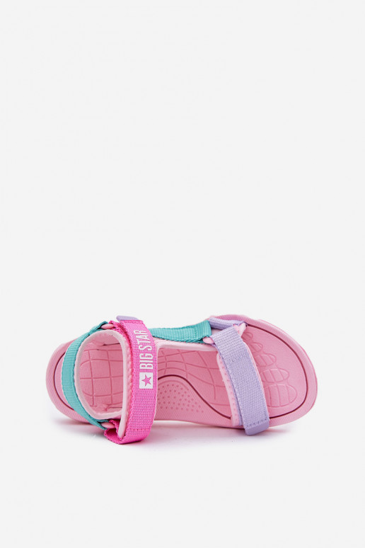 sandalen Kinderen met zelfklevende bevestigingsmiddelen Big Star RR374519 roze