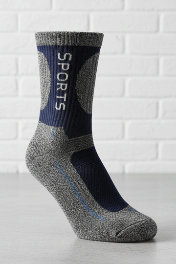 Blauwe warme sokken voor...