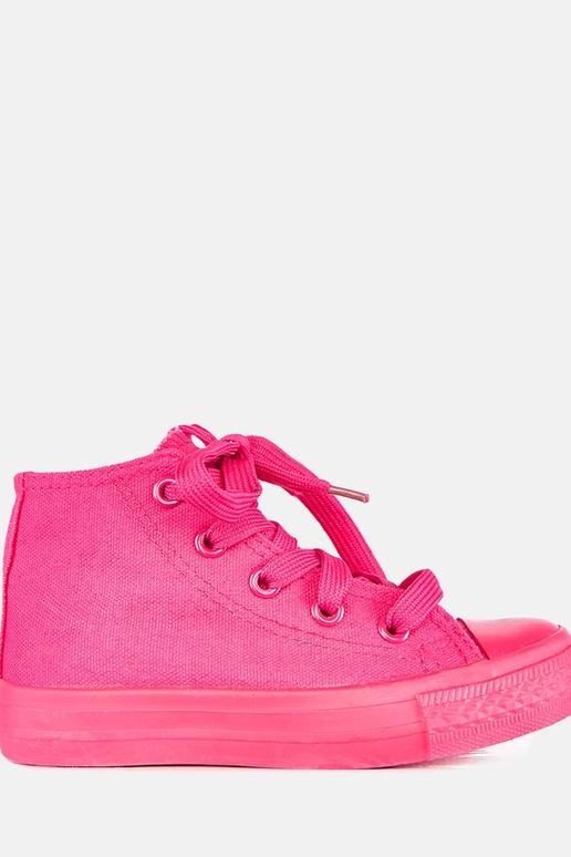 Roze kinder sneakers boven de enkel Laly